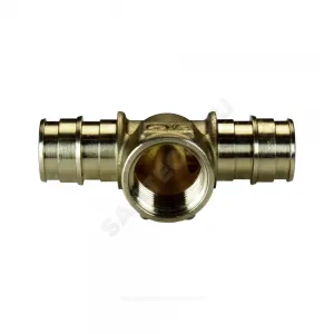 Тройник для PE-X труб радиальный латунь Дн 16х1/2"х16 ВР GX154 Giacomini GX154Y033