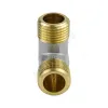 Угольник латунь никель Ду 15 (1/2") НР/НР 9003 ГОСТ 32585-2013 Aquasfera 9003-01