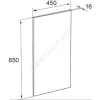 Зеркало THE GAP Original 45 с подсветкой Roca ZRU9000090