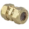 Муфта латунь Ду 15 обжим для нержавеющих труб STAHLMANN SSWL15/150BEF