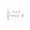Поручень опорный складной CONTOUR 21 белый Ideal Standard S6360AC