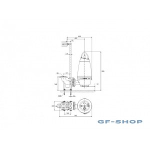 Насос канализационный Grundfos SEV.80.80.22.4.50D