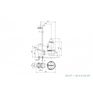 Насос канализационный GRUNDFOS SL1.80.100.40.A.EX.4.51D.C