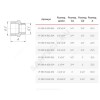 Ниппель латунь никель переходной Ду 15х10 (1/2"х3/8") НР VALFEX VF.580.N.012.038