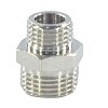 Ниппель латунь никель переходной Ду 15х10 (1/2"х3/8") НР VALFEX VF.580.N.012.038