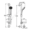 Гарнитур душевой серия IDEALRAIN SOFT S3 штанга 600мм+шланг+лейка 3 режима струи Ideal Standard B9503AA