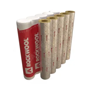 Цилиндр вырезной минеральная вата ROCKWOOL 80 кашированный армированной фольгой 50/35 L=1м ROCKWOOL 332000