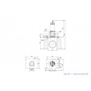 Насос канализационный Grundfos SE2.110.250.170.4.52L.D.Q.N.51D