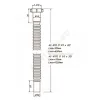 Гофра с гайкой 1 1/2"x32 L=470-1250мм Орио АС-10172
