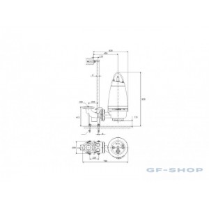 Насос канализационный GRUNDFOS SEV.80.100.15.A.EX.4.50D