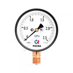 Манометр ТМ-610Р.00 радиальный Дк150мм 0-1,6 МПа кл.1,5 G1/2" Росма 00000006956