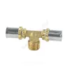 Тройник МП латунь пресс Дн 32х1"х32 НР RM153 Giacomini RM153Y059