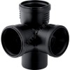 Крестовина PP-MD 2-плоскостная бесшумная Silent-PP Дн 110х110х110х87,5гр б/нап в/к Geberit 390.559.14.1