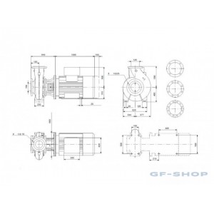 Насос консольно-моноблочный NB 125-500/500 AF2ABQQE