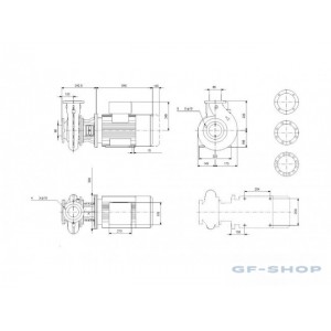 Насос консольно-моноблочный GRUNDFOS NB 65-200/190 AF2ABQQE