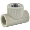 Тройник PP-R комбинированный серый ВР Дн 20х3/4" VALFEX 10127120Г