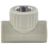 Тройник PP-R комбинированный серый ВР Дн 20х3/4" VALFEX 10127120Г