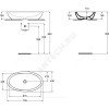 Умывальник мебельный STRADA 75 без отверстия п/смес Ideal Standard K078501