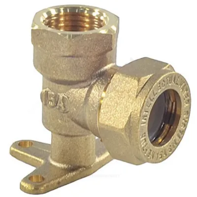 Водорозетка латунь Ду 15х1/2" обжим/ВР для нержавеющих труб STAHLMANN SEFL1501/2FBEF
