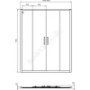 Дверь душевая CONNECT 2 Sliding door 1600х1950 мм Ideal Standard K968801