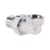 Соединитель латунь хром американка Ду 15 (1/2") угловой ВР/НР R19 Giacomini R19X003