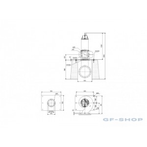 Насос канализационный Grundfos SE2.125.300.110.6.52E.D.Q.EX.51D