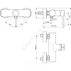 Смеситель для душа CERALINE одноручный Ideal Standard BC200AA