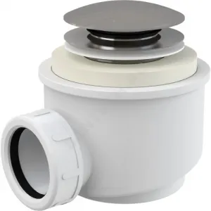 Сифон для поддона 1 1/2"x50/40 h=72мм слив клапан "клик-клак", пробка D=70мм Alca Plast A465-50