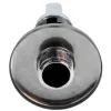 Кран шаровой латунный бытовой хром угловой 1043 G1/2" Ру10 НР редуцированный бабочка Aquasfera 1043-02
