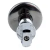 Кран шаровой латунный бытовой хром угловой 1043 G1/2" Ру10 НР редуцированный бабочка Aquasfera 1043-02