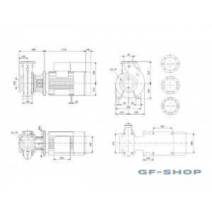 Насос консольно-моноблочный Grundfos NB 80-315/328 A-F2-A-E-BAQE