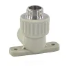 Угольник PP-R комбинированный серый НР Дн 20х1/2" с креплением VALFEX 10121020Г
