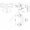 Смеситель для душа SESIA одноручный Ideal Standard BC207AA .
