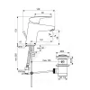 Смеситель для умывальника CERAFLEX одноручный Ideal Standard B1708AA