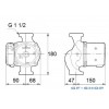 Насос циркуляционный Grundfos UPS 25-100 180