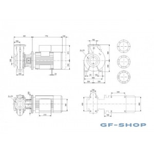 Насос консольно-моноблочный Grundfos NB 150-315/310 A-F1-A-E-BAQE