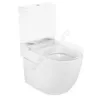 Унитаз без бачка Meridian-N compact белый горизонт/выпуск без сиденья Roca 342248000