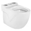Унитаз без бачка Meridian-N compact белый горизонт/выпуск без сиденья Roca 342248000