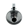 Кран шаровой латунный бытовой хром угловой 1042 G1/2"х3/4" Ру10 НР редуцированный бабочка Aquasfera 1042-02