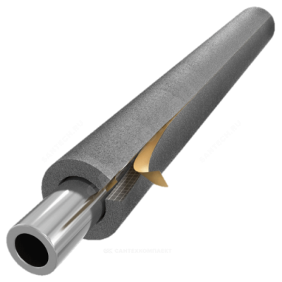 Трубка вспененный полиэтилен SUPER SK 110/20 L=2м Тмакс=95°C самоклеящаяся серый Energoflex EFXT110202SUSK