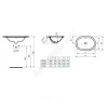 Умывальник врезной CONNECT 55 без отверстия п/смес Ideal Standard E504801