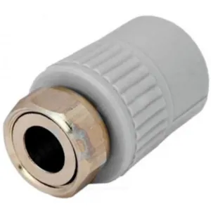 Муфта PP-R комбинированная серая Дн 25х3/4" с накидной гайкой VALFEX 10139025Г