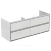 Тумба под умывальник 130 CONNECT AIR белый глянец/белый матовый Ideal Standard E0824B2