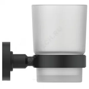 Стакан с держателем IOM черный матовый Ideal Standard A9120XG
