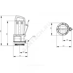 Насос дренажный TMT 32M113/7,5Ci 3х400В/50 Гц Wilo 2780032