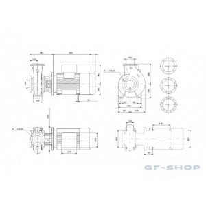 Насос консольно-моноблочный GRUNDFOS NB 150-200/218-202 AF1ABQQE