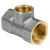 Тройник латунь никель переходной Ду 25х15х25 (1"х1/2"х1") ВР/ВР 9008 ГОСТ 32585-2013 Aquasfera 9008-02
