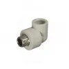 Угольник PP-R комбинированный серый НР Дн 32х3/4" RTP (РосТурПласт) 11055