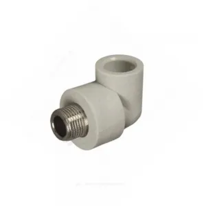 Угольник PP-R комбинированный серый Дн 20х1/2" НР RTP (РосТурПласт) 11049
