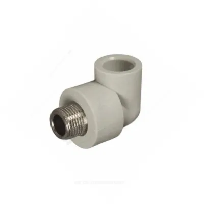 Угольник PP-R комбинированный серый НР Дн 32х3/4" RTP (РосТурПласт) 11055